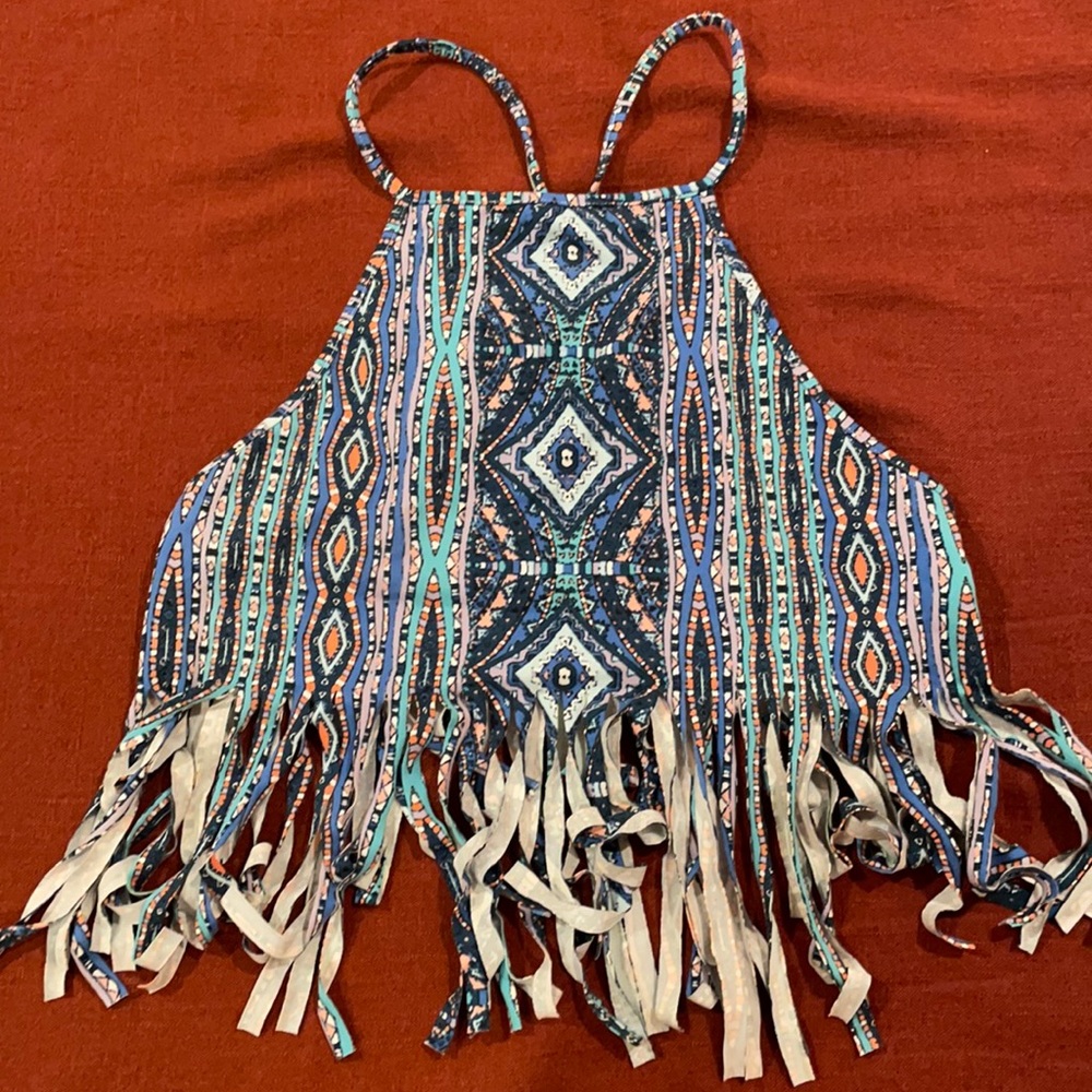 Boho crop top. Size S
